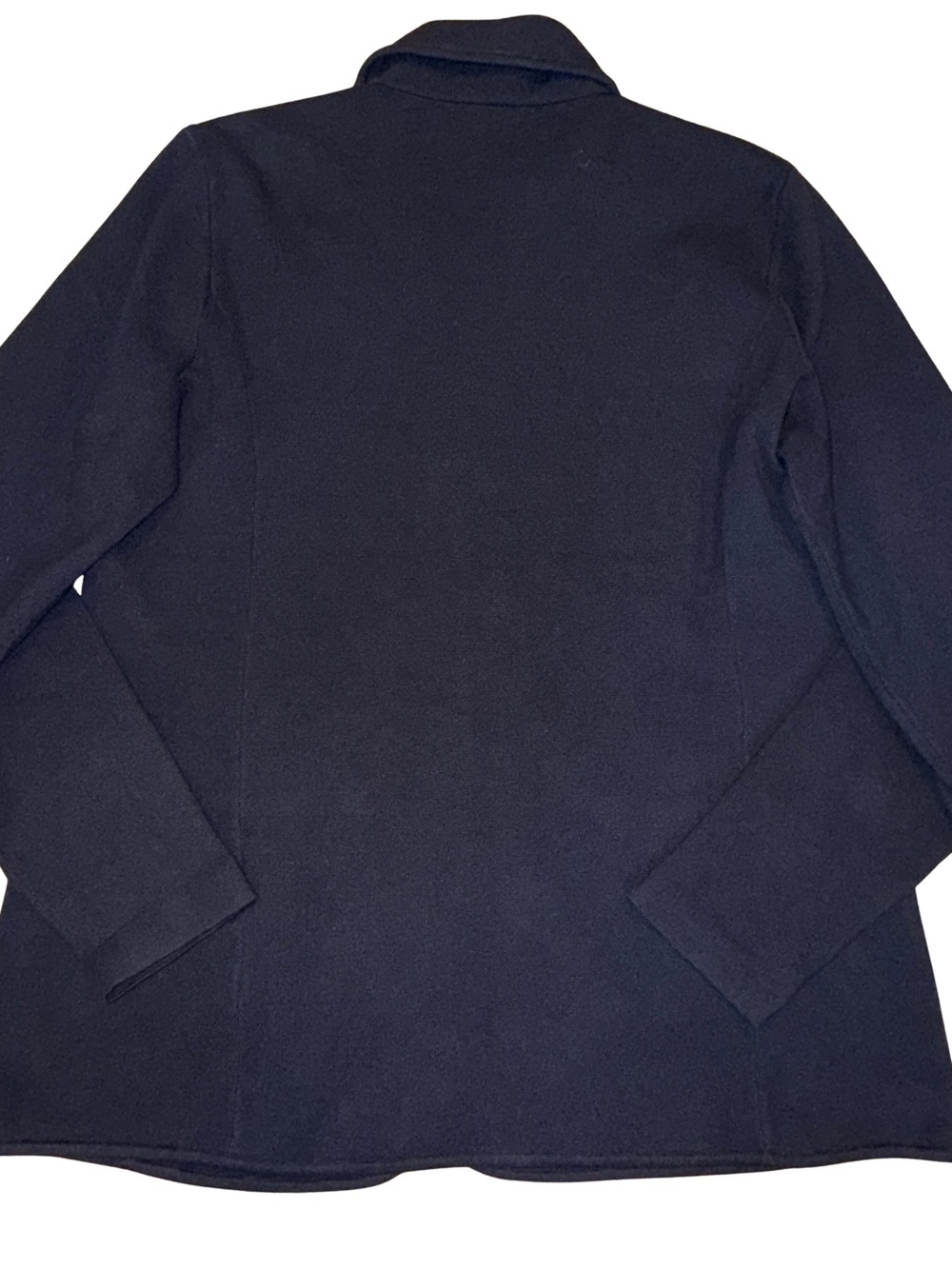 Lauren Ralph Lauren Knit Blazer Suit Jacket Blue Size Large Gold Button - Picture 3 of 11